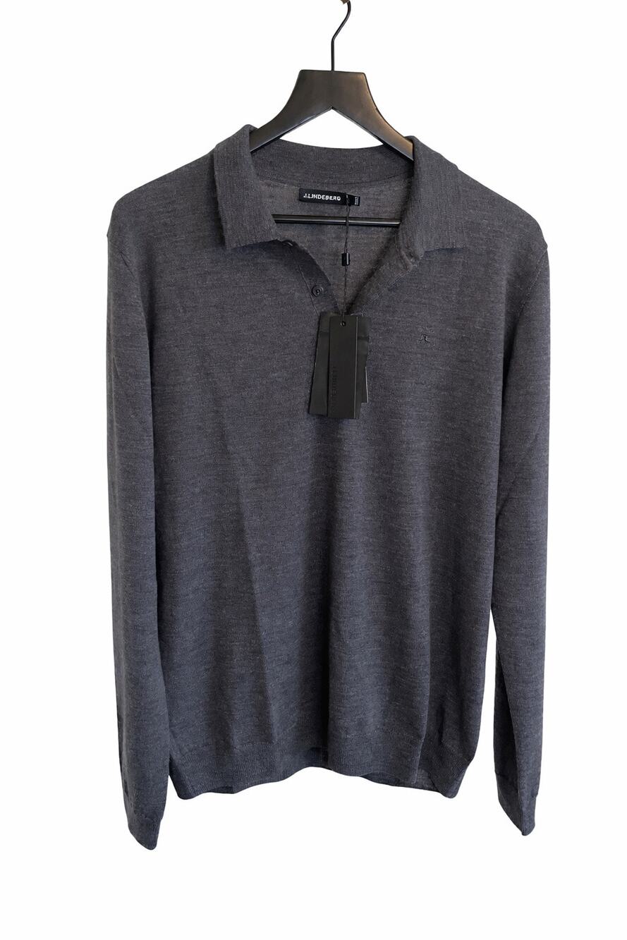 NWT: J. Lindeberg Noel Light Merino Polo Shirt Size XL